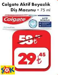 COLGATE AKTİF BEYAZLIK DİŞ MACUNU 75 ML COLGATE AKTİF BEYAZLIK DİŞ MACUNU 75 ML